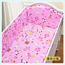 Промо-акция! 5 шт Детские постельные принадлежности для кроватки наборы принадлежности для детской кроватки набор, включает(4 бампера+ лист