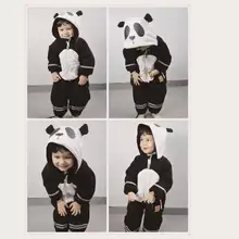 Panda Motif Ski W/Preuve de L’eau Matériel Bébé Filles Garçons Hiver Manteau Bébé Manches Longues Veste Cicishop