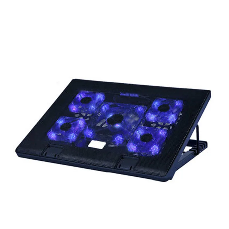 

18 inch laptop cooler stand 5 LED fan notebook cooling pad with speed control