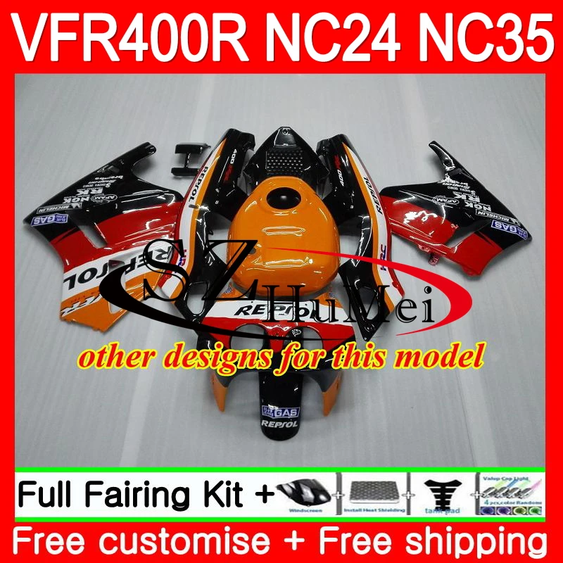 RVF400R для HONDA VFR400 R RR NC24 VFR400R светло-красный 87 88 94 95 96 125SH. 5 NC35 V4 ПВП 400R 1987 1988 1994 1995 1996 обтекатель