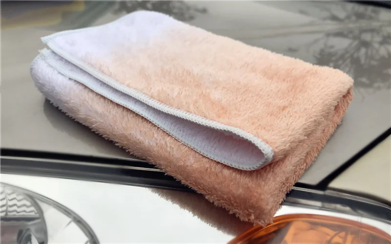 Lucullan ультра мягкая белая ткань 40X40 см 320GSM Супер Абсорбирующая микрофибра детализация махровое полотенце для полировки и сушки
