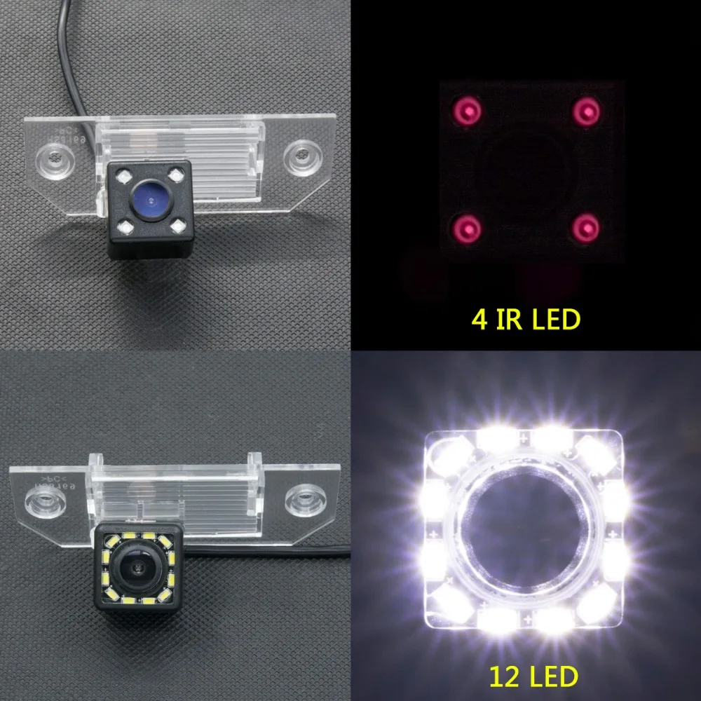 12 Светодиодный интеллектуальные динамические траектории треков заднего вида Камера Обратный Парковка Камера для Ford Focus MK2 седан C-Max C