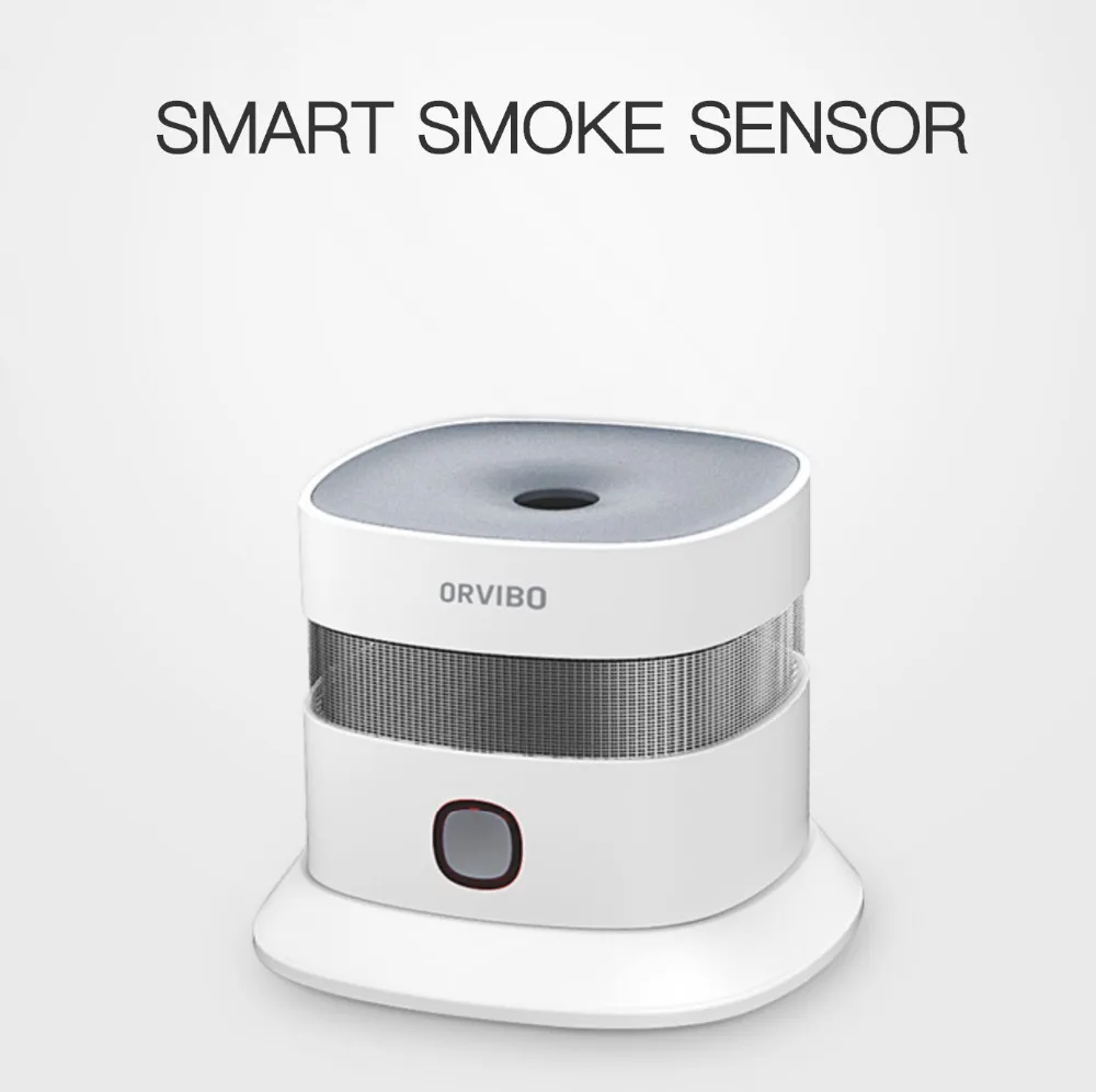 Умный датчик дыма Orvibo предотвращает образование и пожара с чувствительным