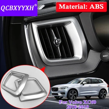 

For Volvo XC60 2018 2019 QCBXYYXH Car Styling 2PCS ABS Outlet Sequins Dedicated Interior Chrome Trim Cover Accessories Sequins