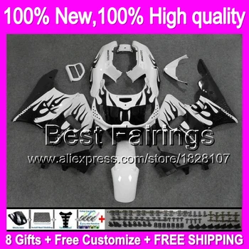 

Black flames Fairing For HONDA CBR893RR 94-97 CBR 893RR 94 95 96 97 White 34B1 CBR900RR CBR893 RR 1994 1995 1996 1997 +decal