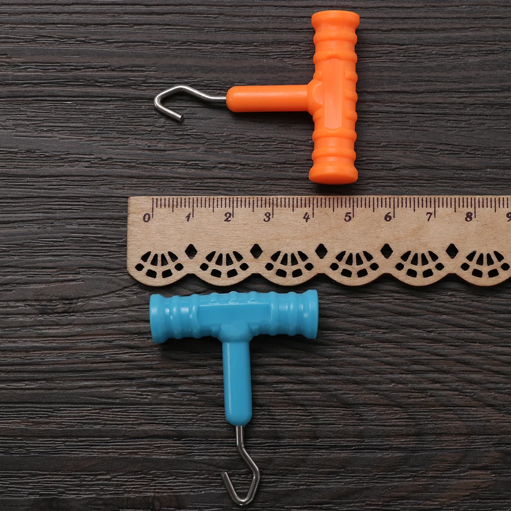 ABS Grip + Stainless Steel Smooth Knot Hook Carp Fish Knot Puller Rig Making Rig Tool Terminal Fishing Tackle Accessories fishing tools fishing accessories fishing tool fishing tackle 3PCS