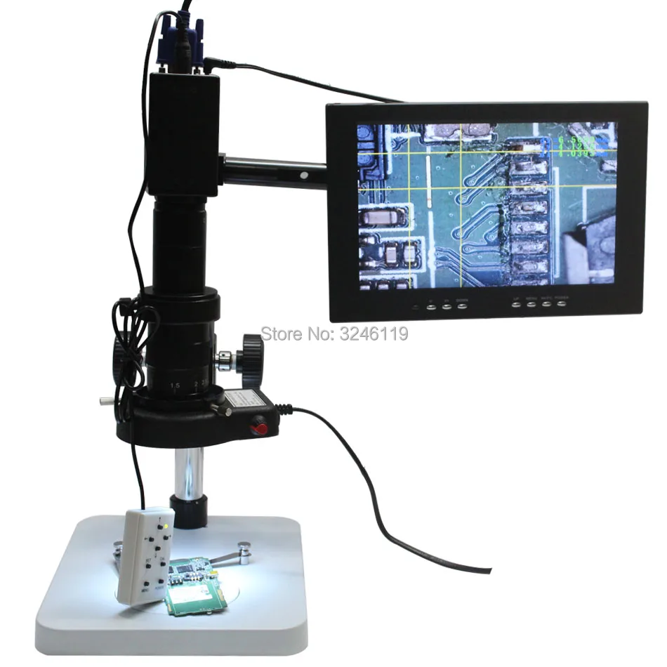 Microscope VGA Camera With Remote Control Switch Measurement X/Y Cross
