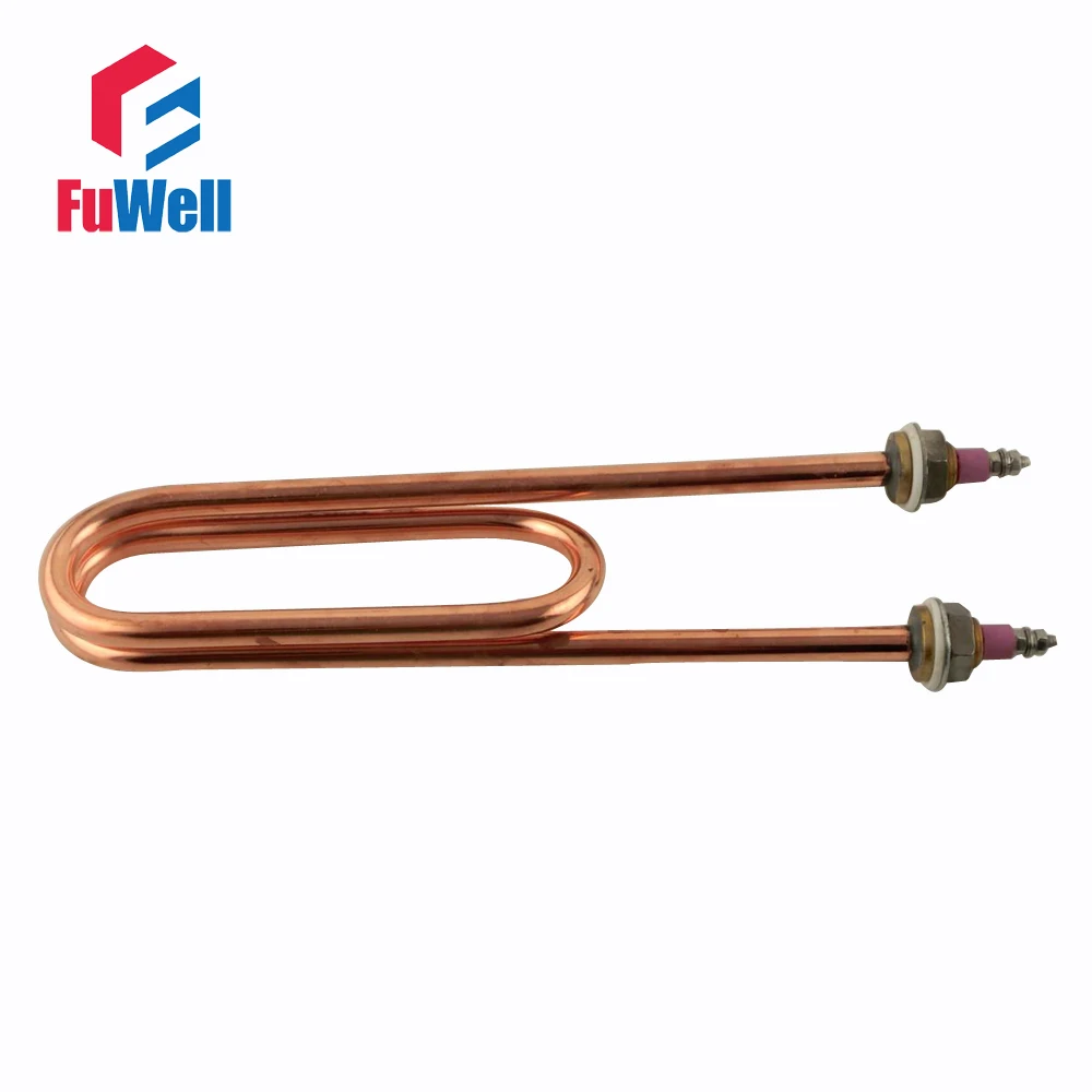 

Red Copper Heating Element 220V 4KW Electric Water Heating Tube Heater for Machine Steaming Rice