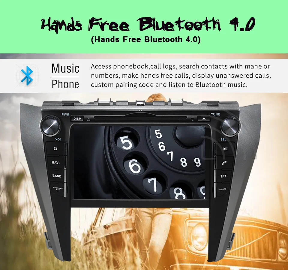Best 4+32G android 9.0 car gps navigation dvd for Toyota camry 2015 2016 2017 -2019 stereo multimedia player Bluetooth Radio System 5