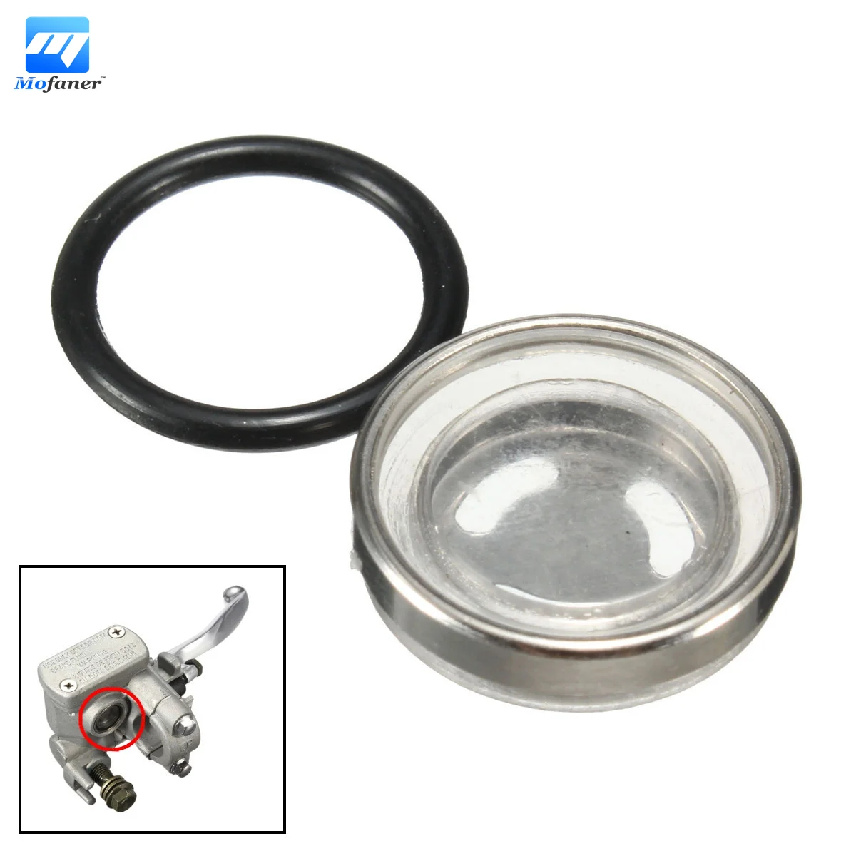 18mm Master Brake Cylinder Reservoir Sight Glass Motorcycle Dirt Bike Gasket