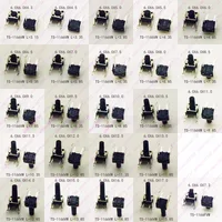 20 шт. 6X6 H = 4,3/4,5/5/5,5/6,5/7 мм серии микро-кнопочный переключатель 90 градусов по горизонтали Тип моментальный тактовый переключатель с подставкой - изображение