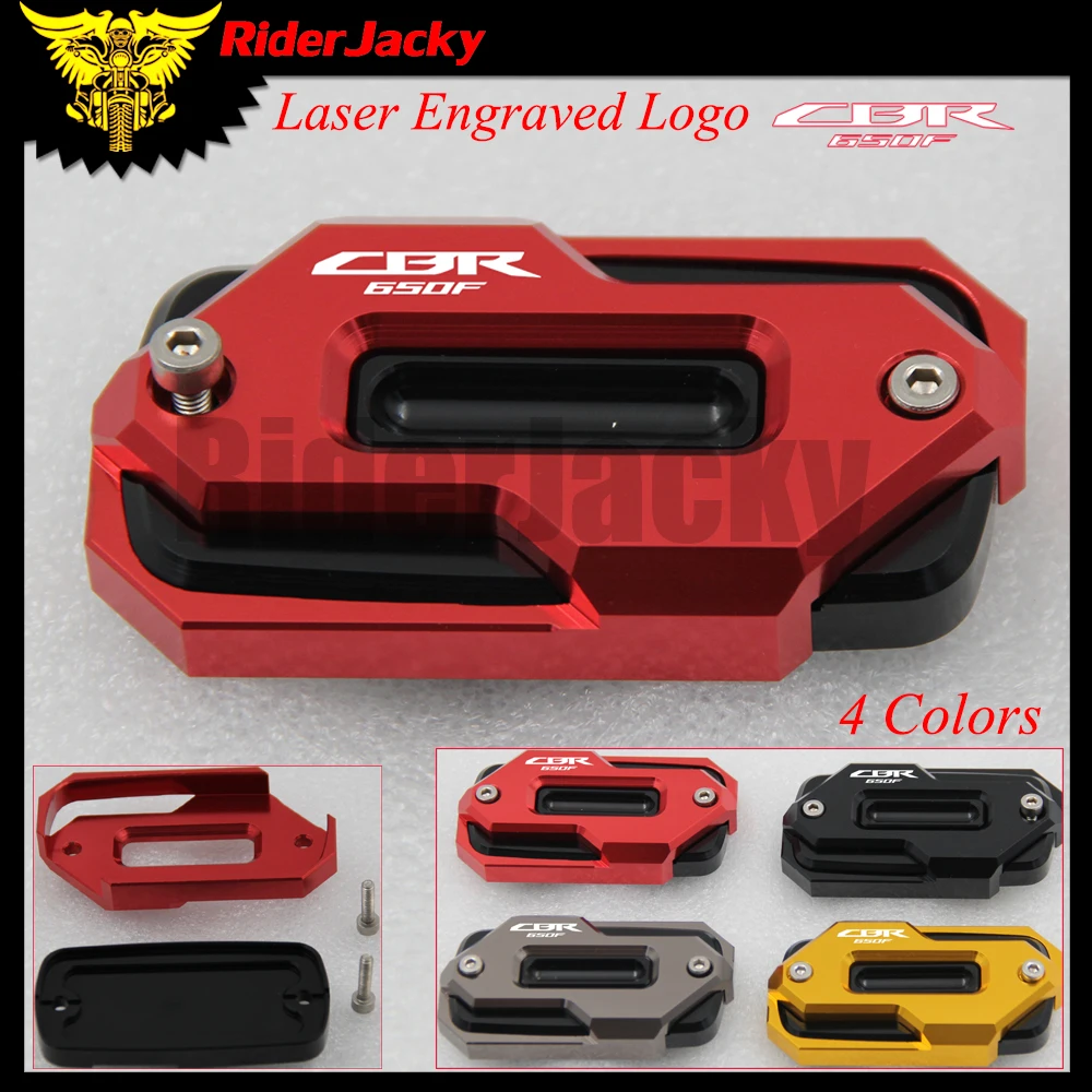 

RiderJacky Motorcycle Front Brake Master Cylinder Fluid Reservoir Cover CAP For Honda CBR650F CBR 650F 2014-2018 2015 2016 2017
