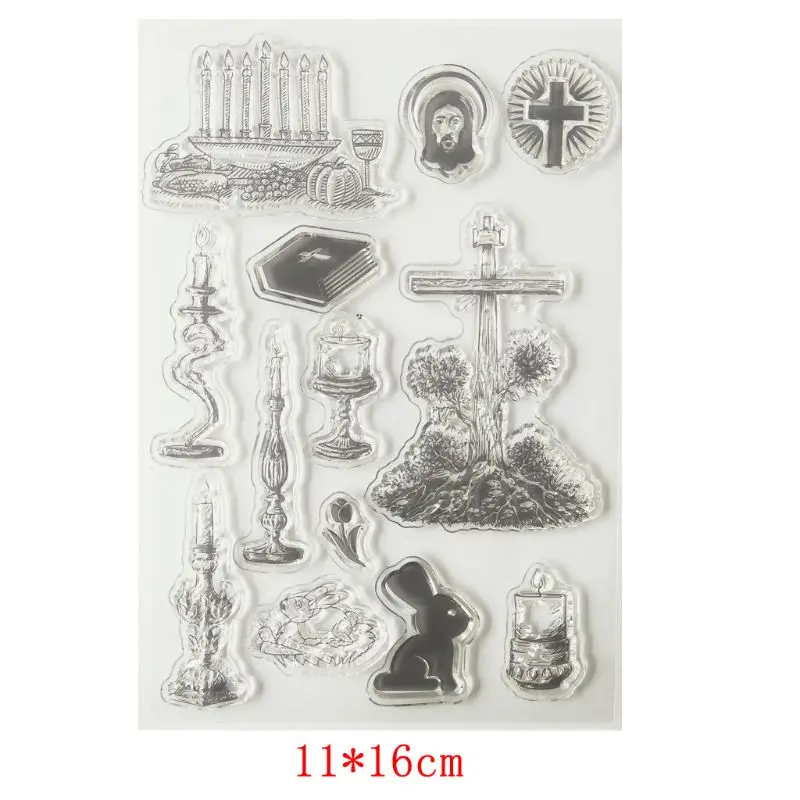 

Candlestick Rabbit Silicone Clear Seal Stamp DIY Scrapbooking Embossing Photo Album Decorative Paper Card Craft Art Handmade Gif