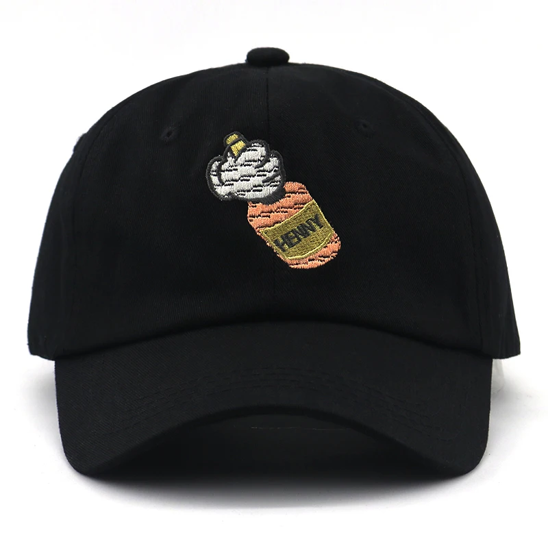 

New Henny bottle dad hat hand wine henny bottle embroidery baseball cap cotton adjustable casual caps women men summer hats