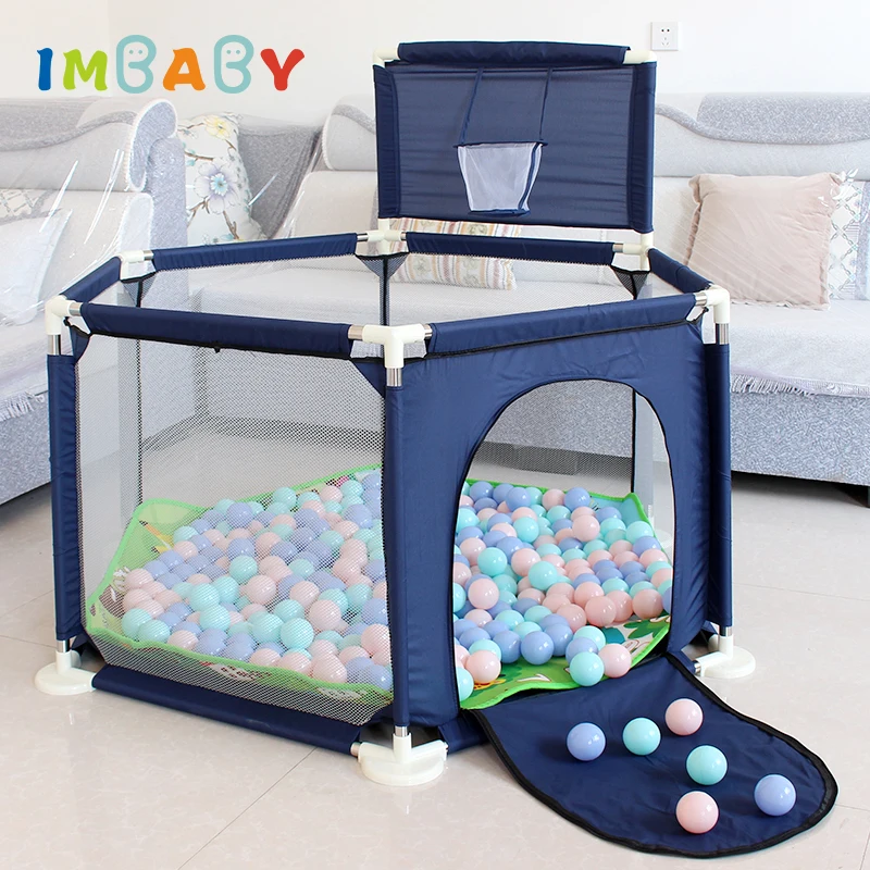 IMBABY многоугольный игровой бассейн для детей Детские Крытый сухой Ocean с шариками