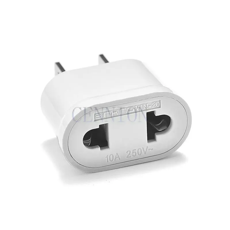 Mini 10A 250V CN US AU To EU RUS KR ID 4.8 MM Copper AC Power Plug Adapter Trip Travel Adaptor Convertor For Korea Europe