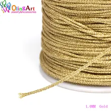 OlingArt – fil de couleur or et argent 0.8/1.0mm/2.0mm/2.4mm, pour fabrication de bijoux faits à la main, fabrication de Bracelets