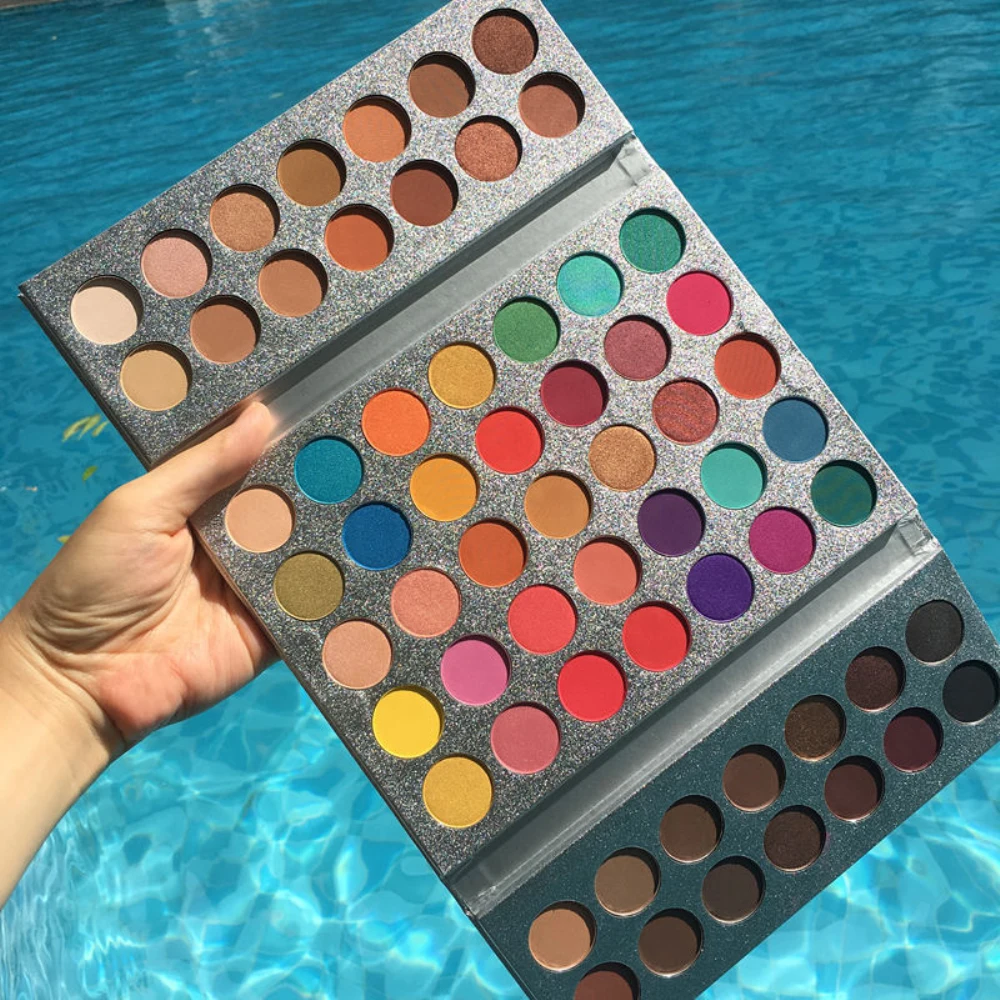 

Beauty Glazed 63 Color Eye shadow pallete Glitter Makeup Matte Smoky Eye shadow make up palette maquillage paleta de sombra