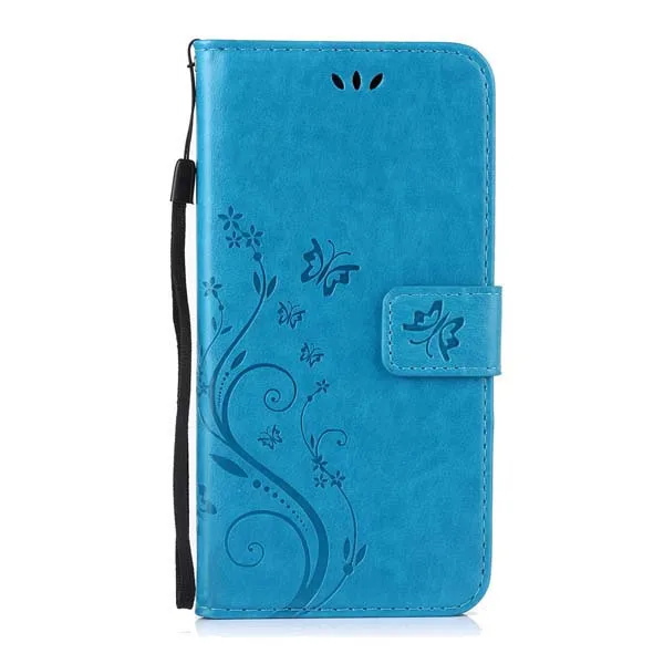 Чехол-Кошелек с цветочным рисунком для телефона s, для samsung Galaxy Core 2, G355H, SM-G355H чехол, откидная кожаная задняя крышка с отделениями для карт, Fundas - Цвет: Blue