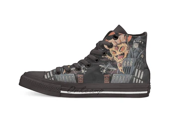 

Pizza Kong Casual High Top Canvas shoes sneakers Light Walking Shoes