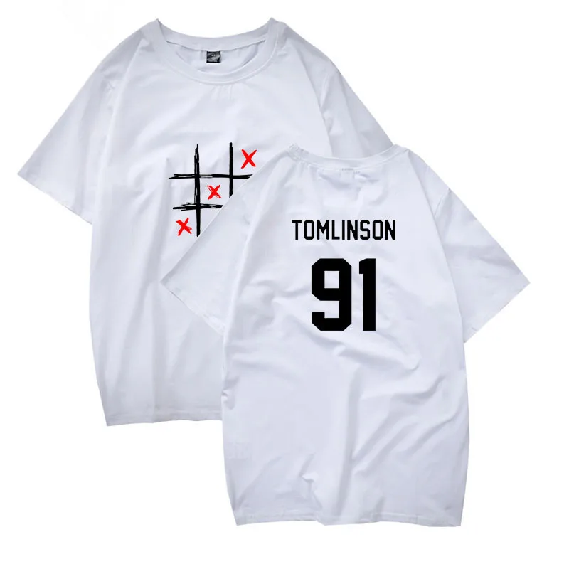 Louis Tomlinson One Direction Short Sleeve T-shirt Men/Women Summer Cotton Tshirt T shirt Plus Size 4XL T shirts Casual Clothes