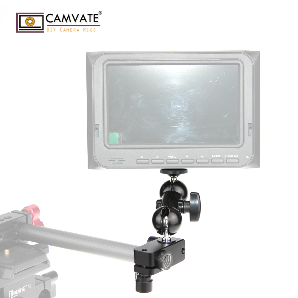 CAMVATE 90 градусов стержень зажим + 360 1/4 &quotшарнирное крепление волшебное Крепление