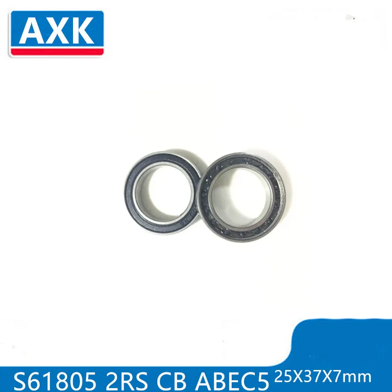 s6805 2rs 6805 rs 2PCS S61805 2RS CB ABEC5 25X37X7mm Stainless Steel Hybrid Ceramic Bearings s6805 2rs 6805 rs 2PCS S61805 2RS CB ABEC5 25X37X7mm Stainless Steel Hybrid Ceramic Bearings