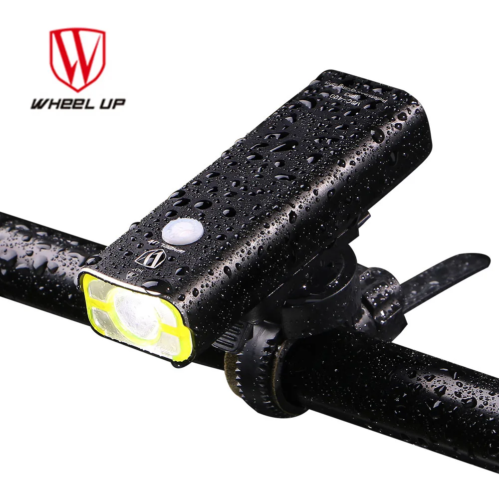 

WHEEL UP USB Rechargeable Bike Front Handlebar Cycling Led Light with Battery Flashlight Torch Headlight Bicycle Accessories