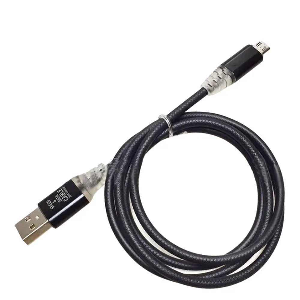 1 м Micro USB кабель для телефона Видимый светодиодный светильник Micro usb кабель для синхронизации данных и зарядки для телефонов Android универсальные кабели для телефонов# YL5