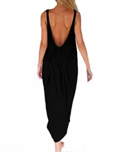 Zanzea Brand Vestidos 2017 Women Fashion Casual Loose Solid Dress Sleeveless Backless Long Maxi Beach Dresses Plus Size