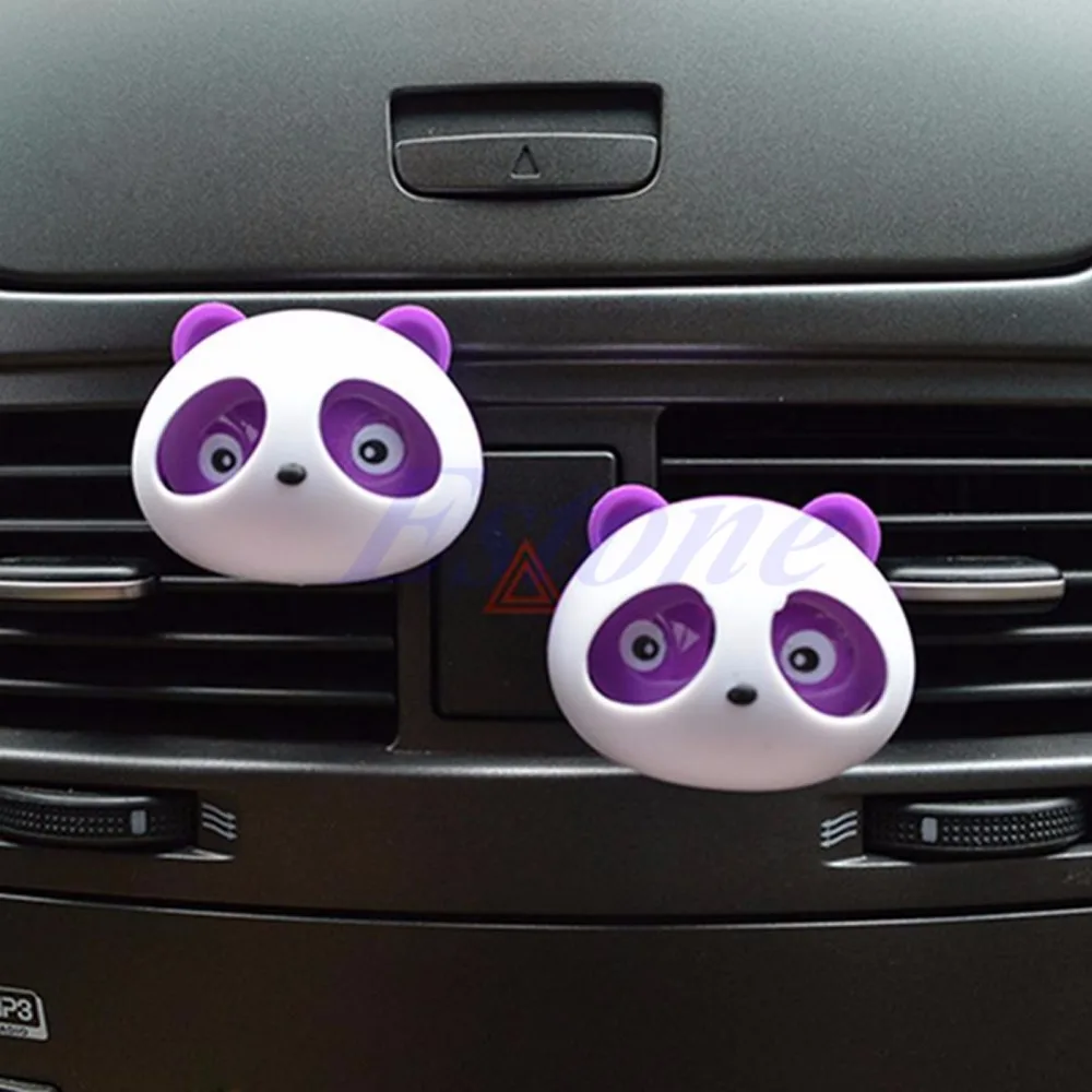 2x Auto Dashboard Air Freshener blink Panda Perfume Diffuser HOT ITEM