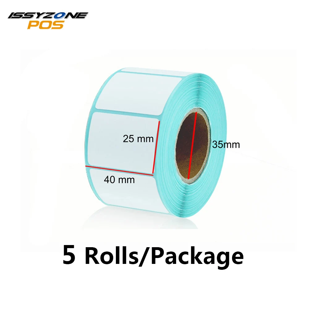 

ISSYZONEPOS Thermal Bar code Sticker Label Paper for Thermal Printer No Need Ink or Ribbon (40mm*25mm*700pcs/roll) ITLP4257 T
