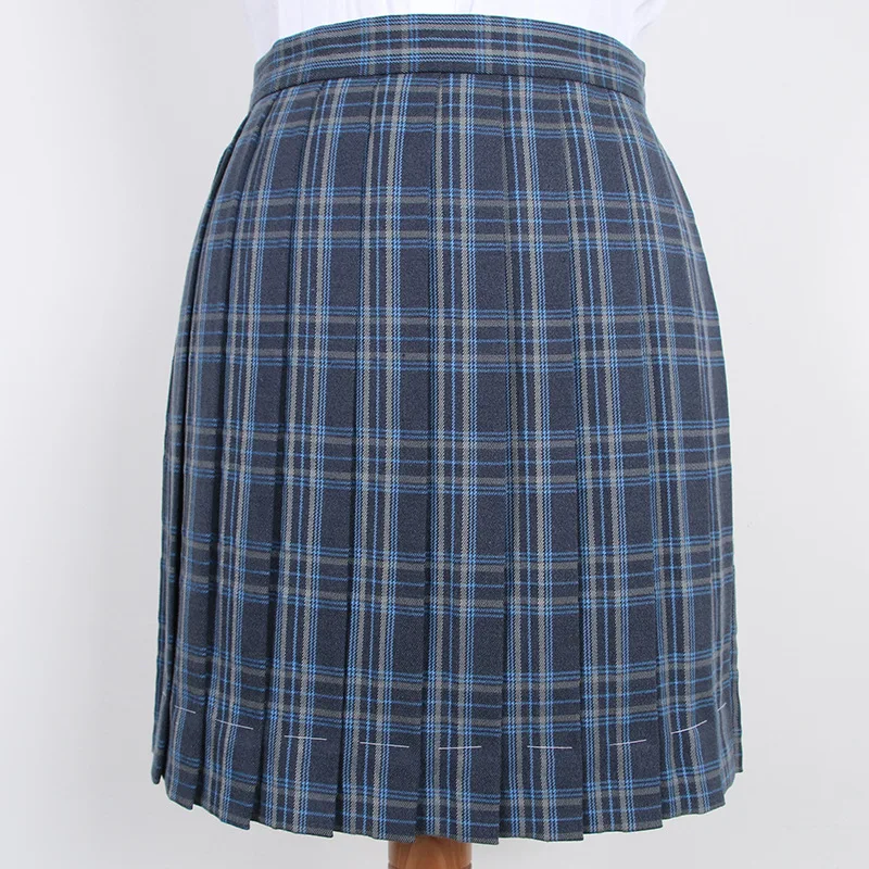 

Hot Japanese Korean Version High Waist Short Skirts School Uniform Jk Girls A Word Half Skirt And Bow Tie Lattice Pleated Skirt