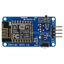 Open-smart esp8266 esp12 esp 12 12e módulo serial wifi sem fio transceptor adaptador placa compatível 3.3 v/5 v para arduino