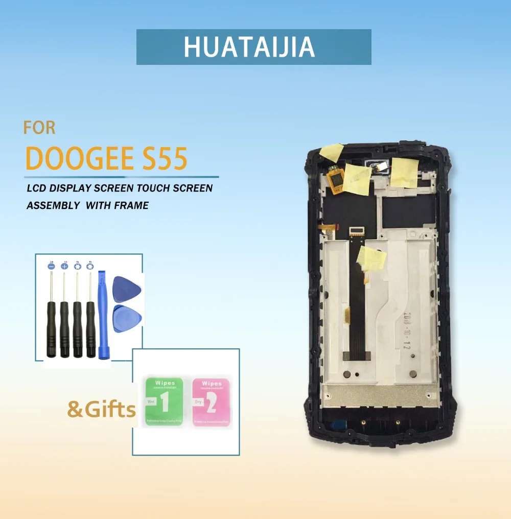 

Touch Screen with LCD Display Assembly Screen For Doogee S55 with frame Digitizer original