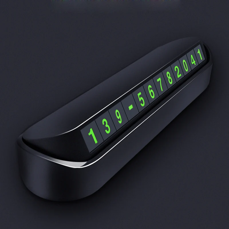 

Car Styling Temporary Parking Card Phone Number Card Plate For Ford Focus 2 3 Fiesta Mondeo Kuga Citroen C4 C5 Volkswagen Golf