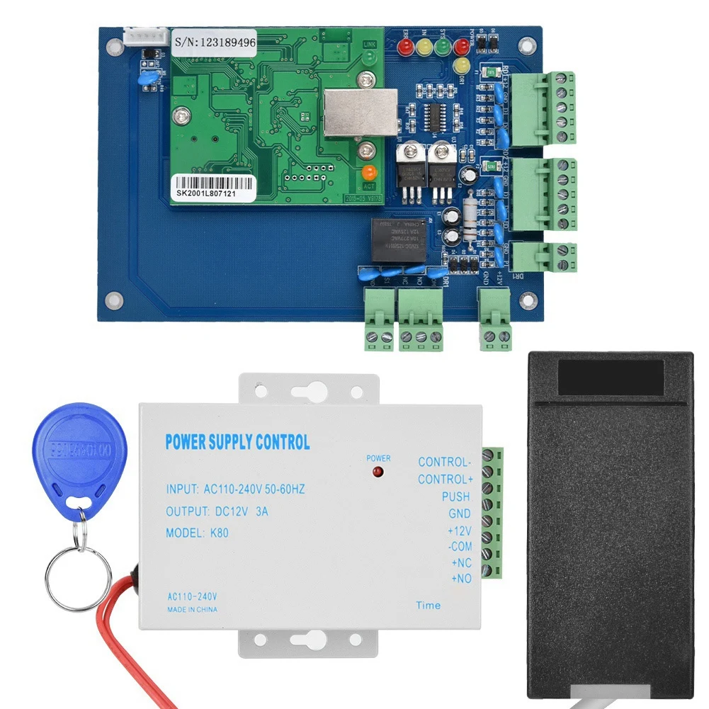 TCP/IP полный карты сети двери управление доступом комплект считыватель карточек доступа доска высокое качество 2019 Новый