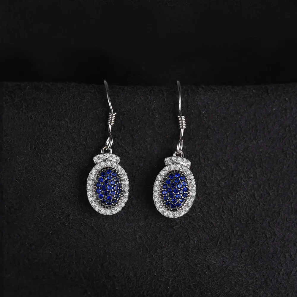 JewelryPalace создан синий шпинель проложить висячие серьги 925 пробы серебро красивый