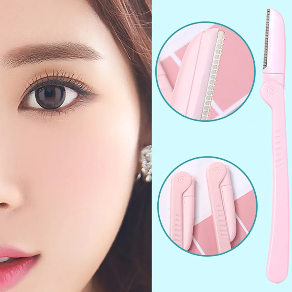 

1pcs Eyelash Hair Scissors Eyebrow Trimmer Eyelash Hair Clips Scissors Comb Tesoura Shaping Shaper Shaver Makeup Tool