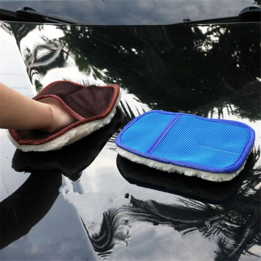 

Car Washing Gloves Car Motorcycle Artificial Wool Soft Washer Brush Car Care Cleaning Tool Cleaning Tool Brushes Accessories