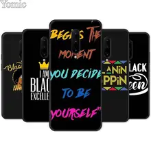 Soft Cover Shell for Oneplus 7 7 Pro 6 6T 5T Silicone Phone Case for Oneplus 7 7Pro Black Case Black Girl Melanin Poppin Queen