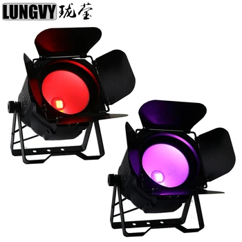 

Free Shipping 2pcs/lot LED Par 200W RGBW UV 6 in 1 COB LED Par Can IP 20 led spotlight dj light Dmx control