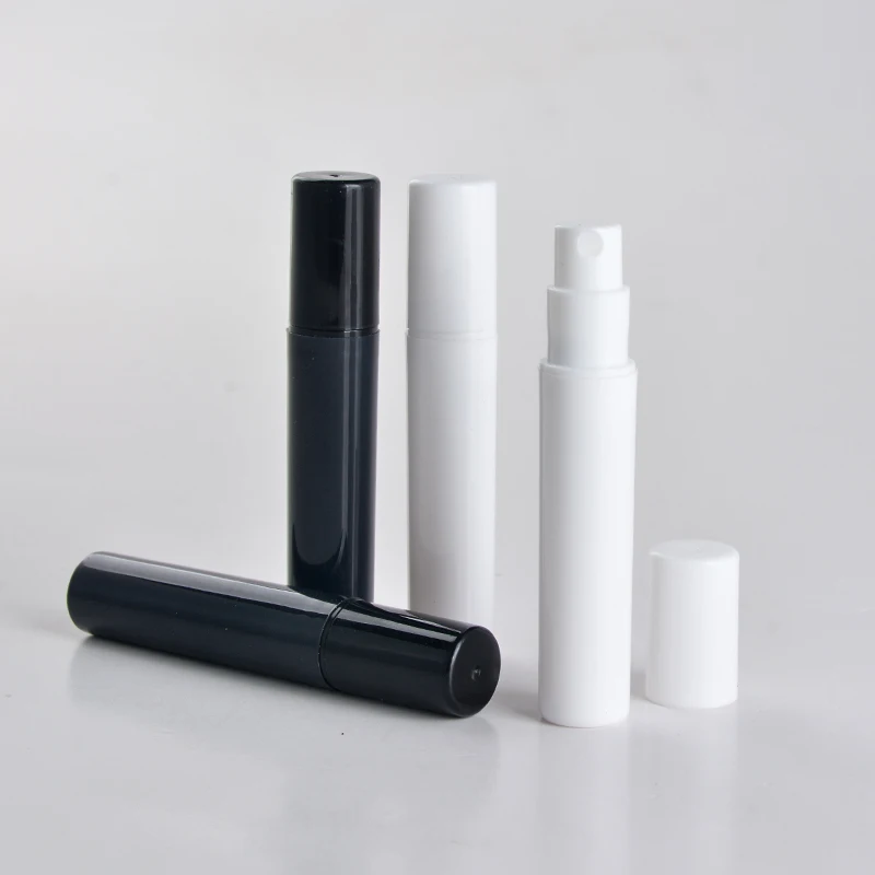

Wholesale 100 Pieces/Lot 2/3 ml Black/White Plastic Perfume Bottle With Plastic Atomizer & Travel Cosmetic Containers