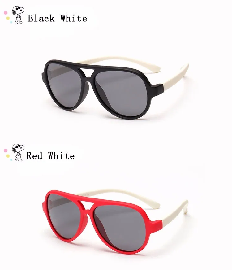 Новые поляризованные Детские Овальные Солнцезащитные очки TR90 пилот мягкий каркас для маленьких мальчиков и девочек Солнцезащитные очки UV400, детский темные очки для улицы