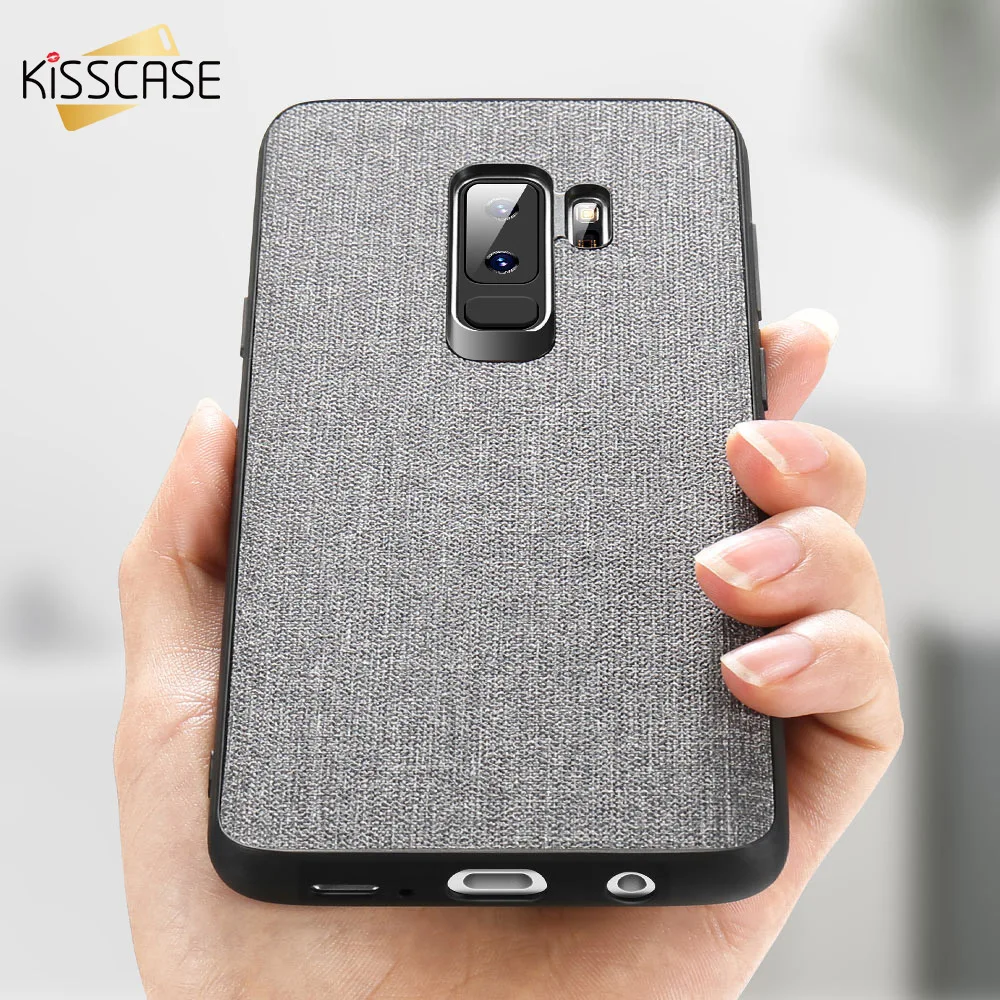 KISSCASE чехол для samsung Galaxy S8 S9 S7Edge примечание 9 8 мягкой тканью Чехол телефона A6 A8 J4 J6 J8