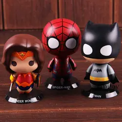 Супергерои Marvel DC Comics фигурка Бэтмен чудо-женщина Человек-паук игрушки Человек-паук ПВХ Коллекционная модель игрушки
