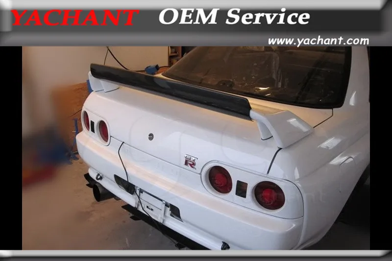 FRP OEM Style Rear Trunk Spoiler Wing For 1989-1994 Nissan Skyline R32 GTR GTS
