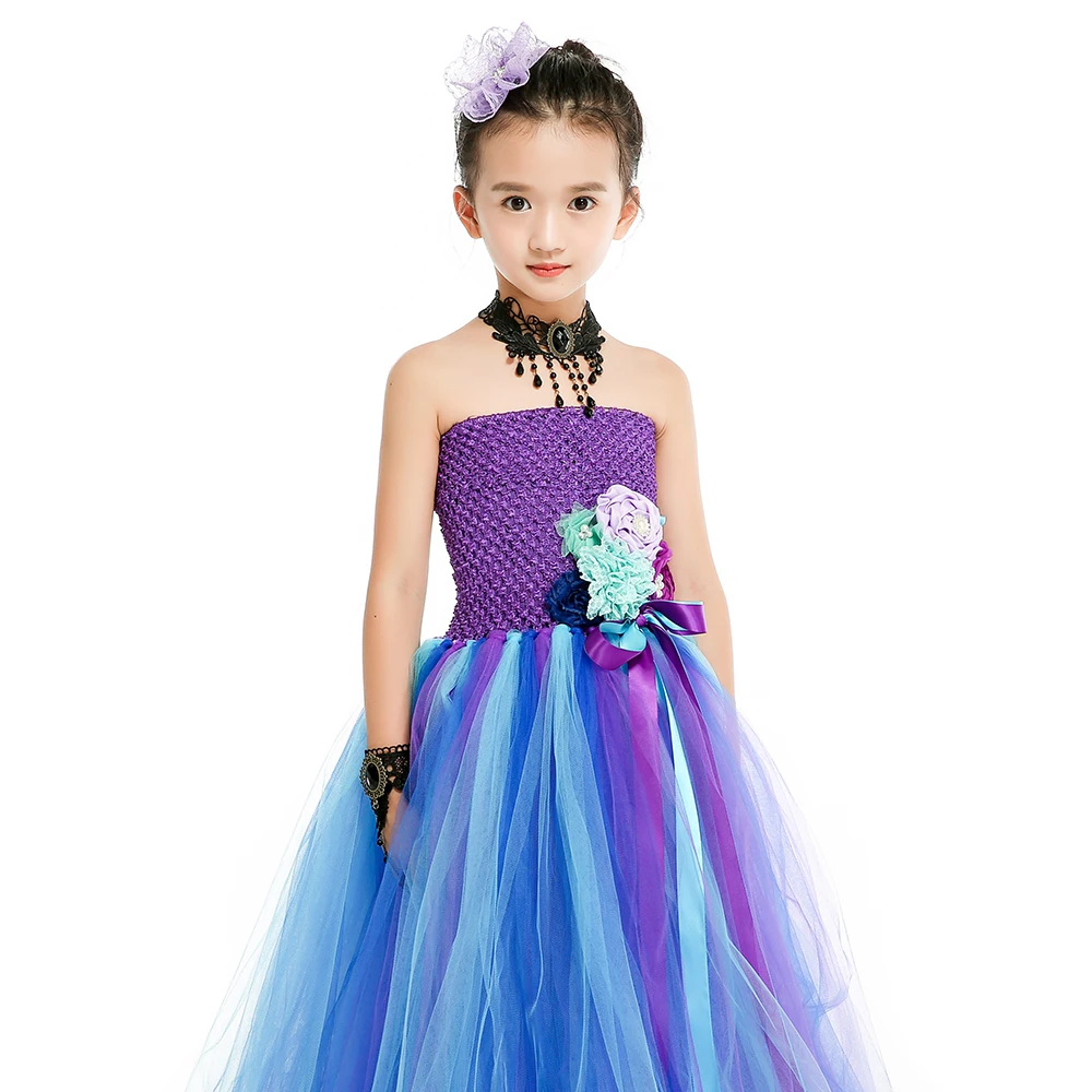 Peacock flower girl dress cheap