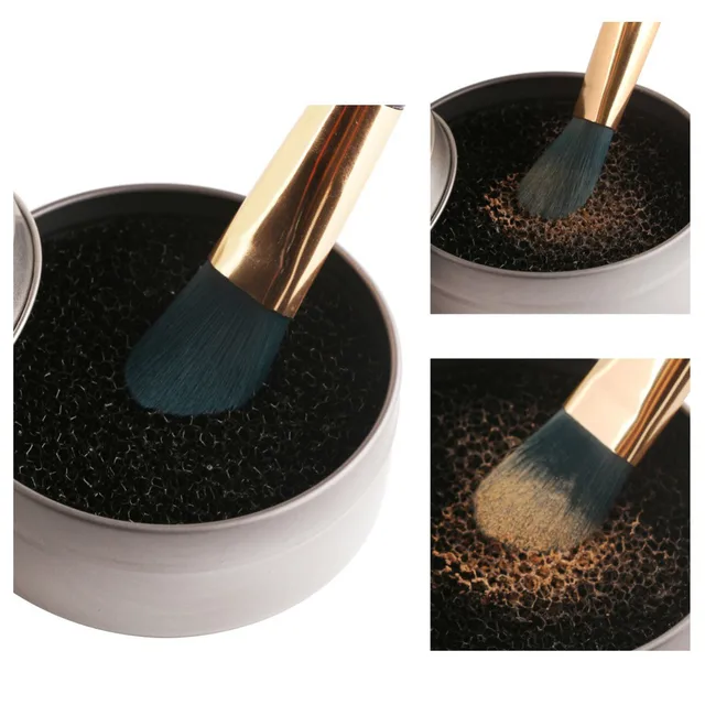 Best Offers 2017 Makeup brushes Cleaner Sponge Power Remover Quick Color Off From Eye shadow Sponge Brush Tool Quick Wash Brushes Cleaner