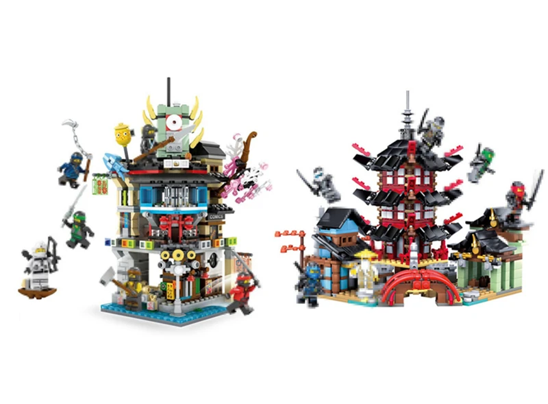 

NEW Ninja movie series temple of Airjitzu fit legoings ninjagoings city figures Building Blocks bricks diy Toys gift kid boys